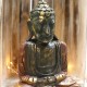 Estatua Buda madera tallada 40cm - rubí