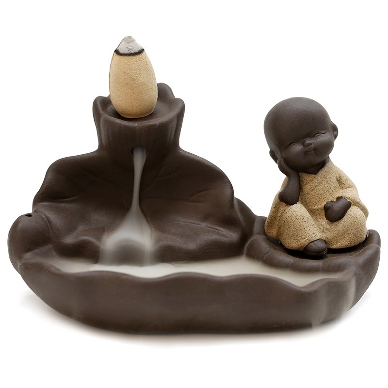 Fuente para conos de reflujo - Buda blanco - AW Regalos Mayorista