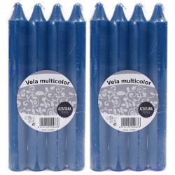 24 Velas candelabro - 24 Azul