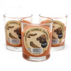 6 Velas aromática - canela 75x70mm