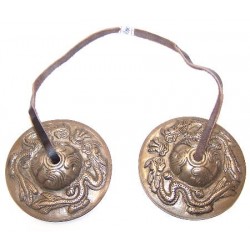 Tingsha mini latão Mazira Dragon