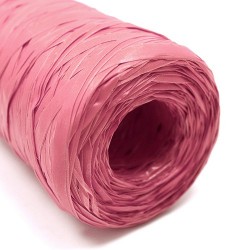 Rollo rafia sintética 200m - rosa