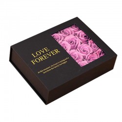 Caja flores jabón para bisutería - rosa