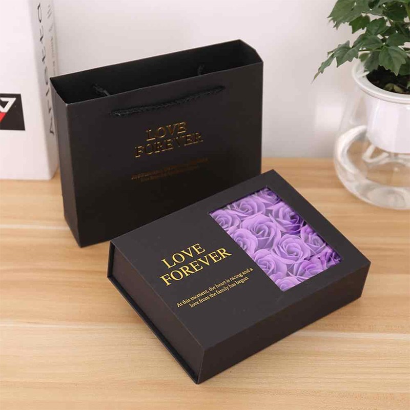Caja flores jabón para bisutería - rosa - AW Regalos Mayorista