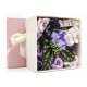 Bouquet flores jabon caja regalo - morado