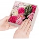 Bouquet flores jabon caja regalo - rosa