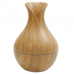 Humidificador aroma forma tulipán madera pino