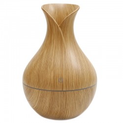 Humidificador aroma forma tulipán madera pino
