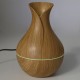 Humidificador aroma forma tulipán madera pino