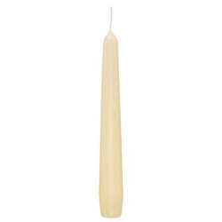 10 Velas Cónicas Marfil 200x22
