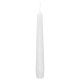 10 velas cônicas Branco 200x21mm