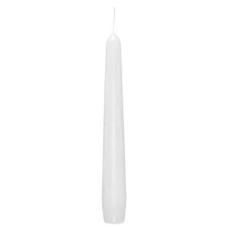 10 velas cônicas Branco 200x21mm