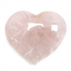 Piedras corazón - cuarzo rosa 200 a 225gr.