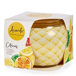 3 Velas perfumadas en vaso - cítrico