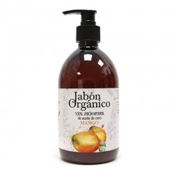 Jabón orgánico con aceite de coco y mango 500ml