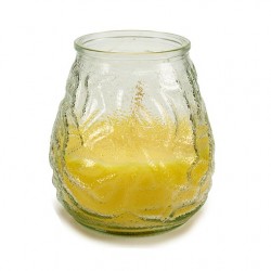 Vela en vaso relieve citronela