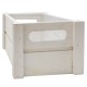 Caixa de madeira branca 25x14x10.5cm