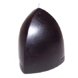 6x Velas Negras Bishop´s Hat Alto 10cm