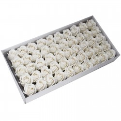 Flores de jabón manualidades - blanco