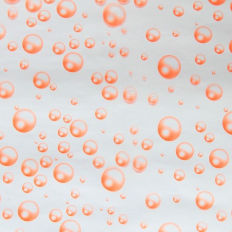 Papel celofán para bomba baño burbujas naranjas 40cm - (aprox 200)