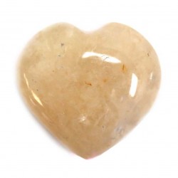 Piedras corazón - Cuarzo Dorado 130 a 150gr