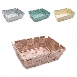 Cesta nylon colores pastel surtidos 21x16x8.5 cm