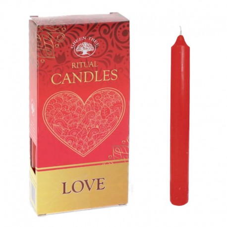2 Packs 10 velas ritual - amor