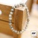 3 pulseiras preto turmalina 6mm