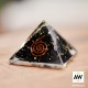 1 Pirámide orgonita espiral - turmalina negra