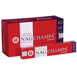 12 packs Incienso Golden Nag - Champa 15 gr
