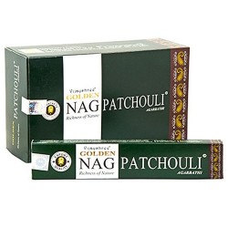 12 packs Incienso Golden Nag - Patchuli 15 gr