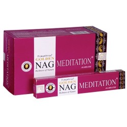 12 packs Incienso Golden Nag - Meditación 15 gr