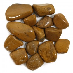 Piedras naturales irregulares - jaspe amarillo 200gr.