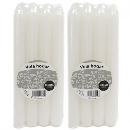 24 Velas candelabro - blanca - AW Regalos Mayorista fabricante y