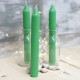 24 Velas candelabro - 24 Verde