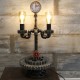 Lámpara de mesa reloj vintage