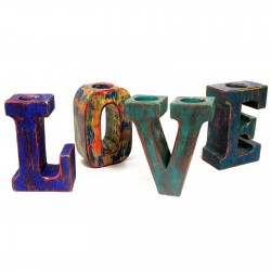 Letras grandes love - multicolor