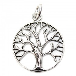 Colgante plata árbol de la vida ramas