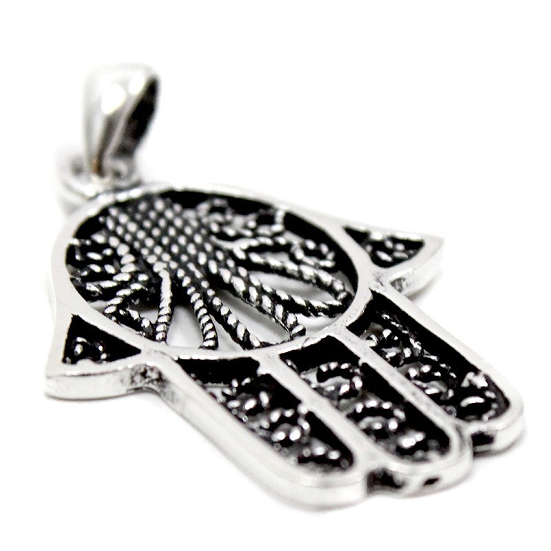 Colgante plata mano de Fátima mediana - AW Regalos Mayorista fabricante