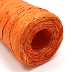 Rollo rafia sintética naranja 200m