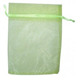 20 Bolsas organza 13x18cm - Verde Lima