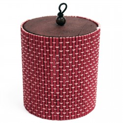 10 Cajas cilindro rosa 9x8cm