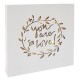Cuadro luminoso you are so loved "Golden Chic" 20x20cm