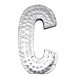 4 letras plateadas C