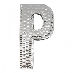 4 letras plateadas P