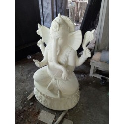 Estatua Ganesha Gampati blanco 140cm
