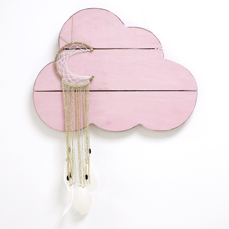 Nube madera decorativa rosa - AW Regalos Mayorista fabricante y