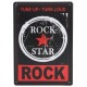 3 Placas vintage - Rock star 30x20cm