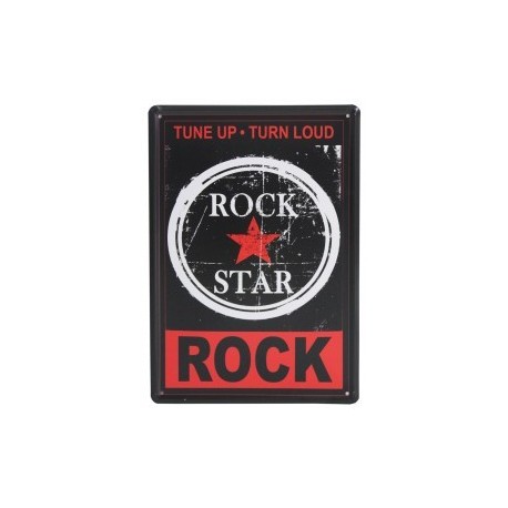3 Placas vintage - Rock star 30x20cm