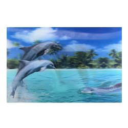 10 Láminas 3D delfines
